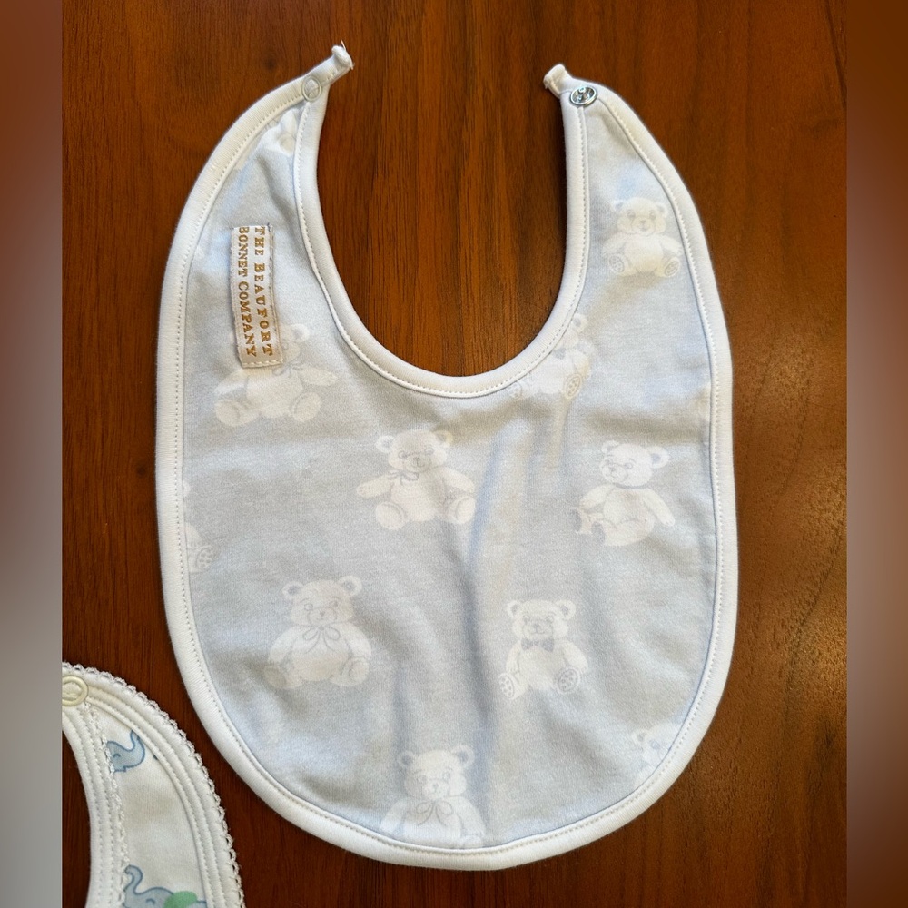 TBBC set of 3 Baby Bibs, all VGUC, the Beaufort bonnet company - Picture 4 of 4